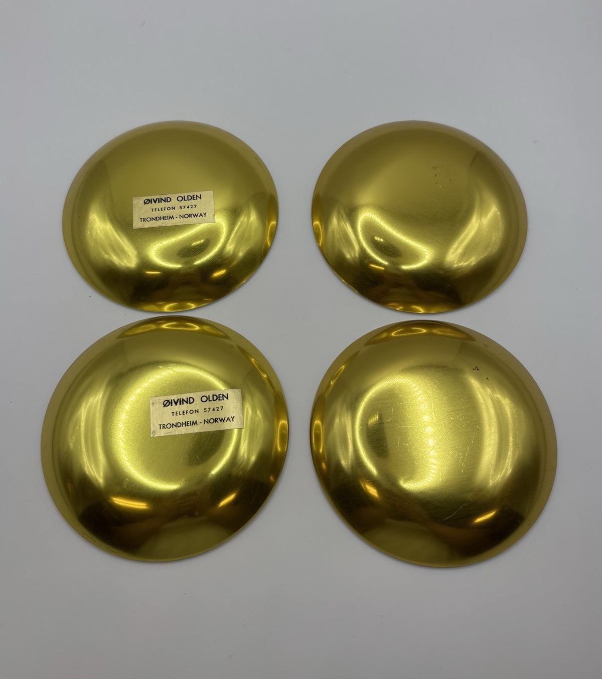 Aluminum Yellow/Gold Enamel Pa Olden Design Norway Etched Pinwheel Flower Plate