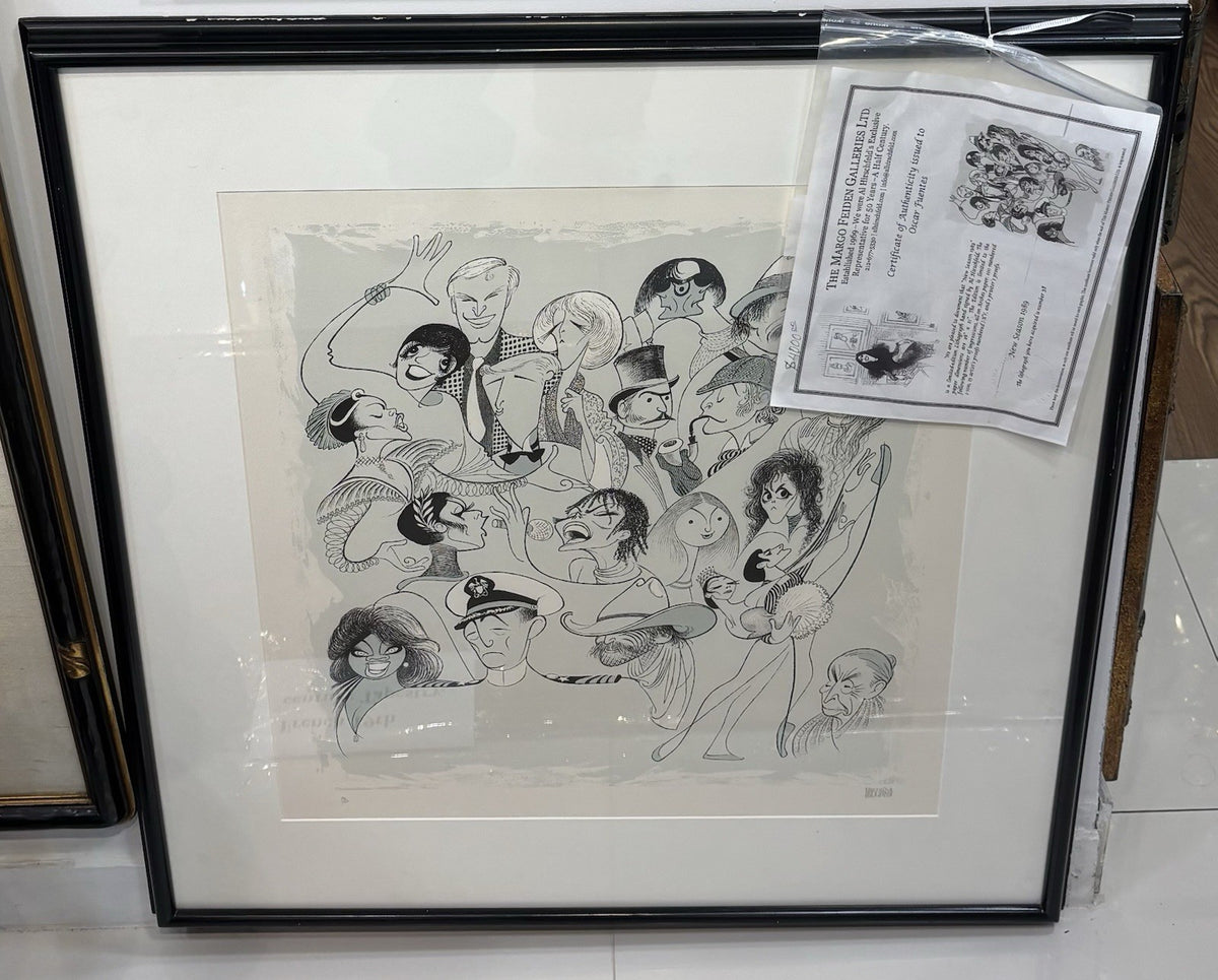 The New Season 1988-1989 by the American caricaturist Al Hirschfeld