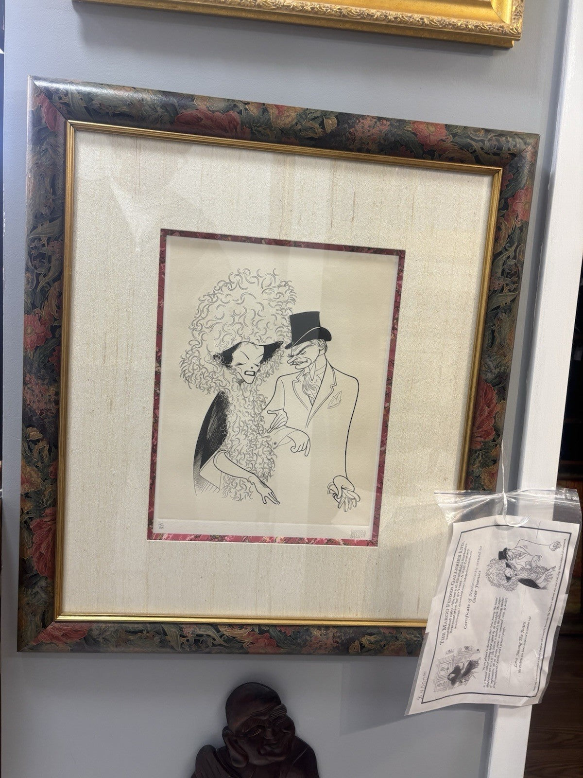 Al Hirschfeld Titled Love Among The Ruins Depicting Katharine Hepburn and Others