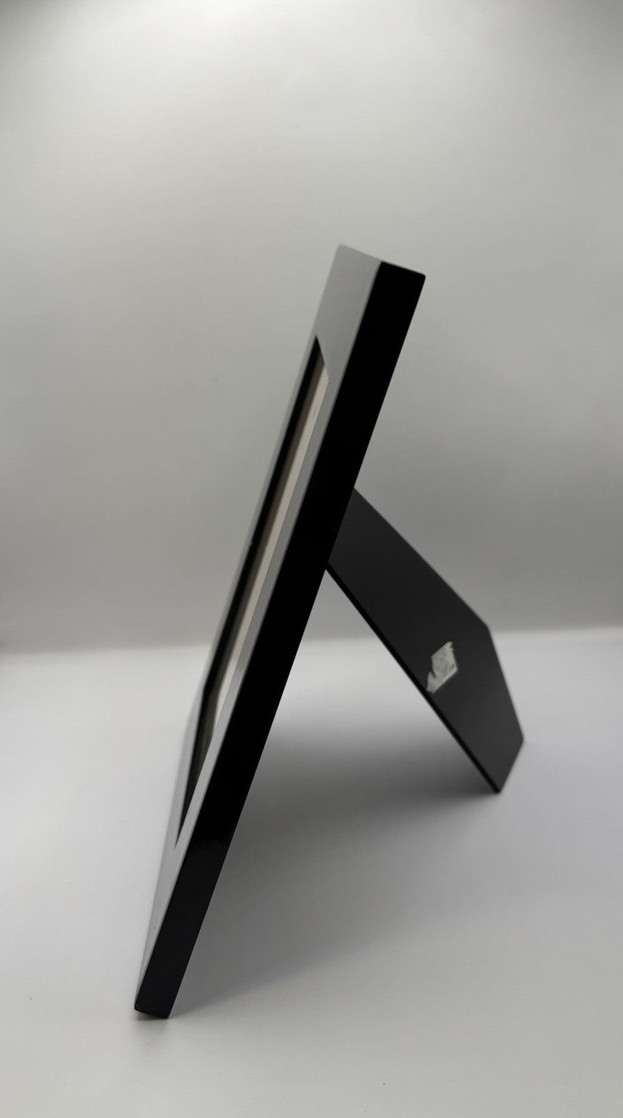 Vintage Black 7x9 Picture Frame Holds 4x6 Photo Acrylic Brilliant Finish