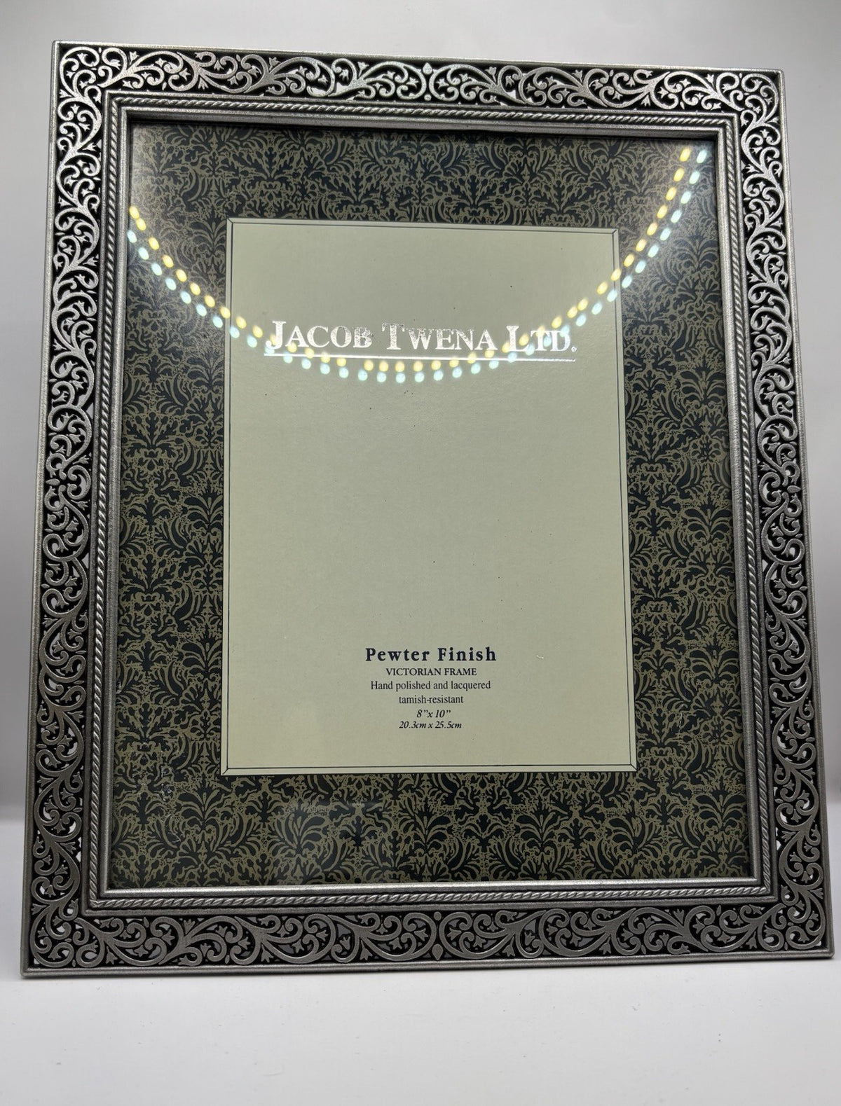 Jacob Twena LTD Pewter Finish Victorian Frame 8x10 Picture Frame