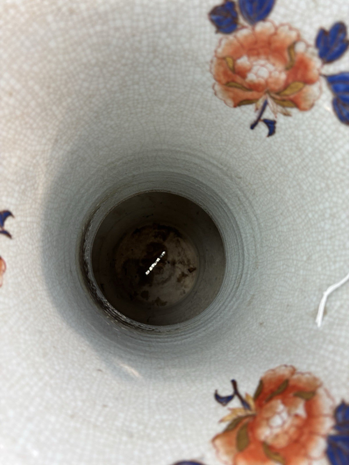 Early 20th Century Chinese Vase with Birds and Roses 12 3/8 Inches Tall