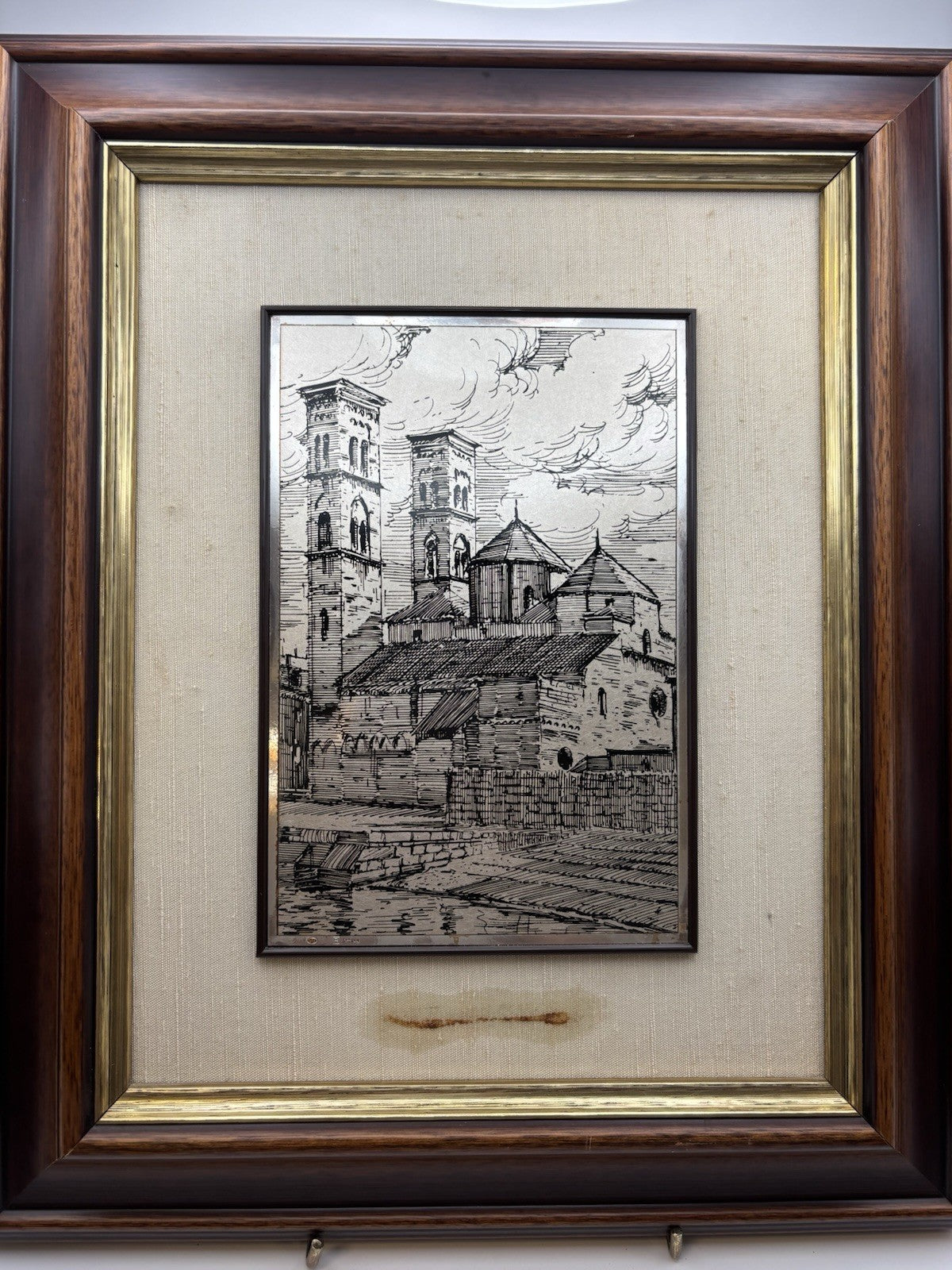 Miniature Frame Wenk Silver Plated Picture Frame 7.1 Signed