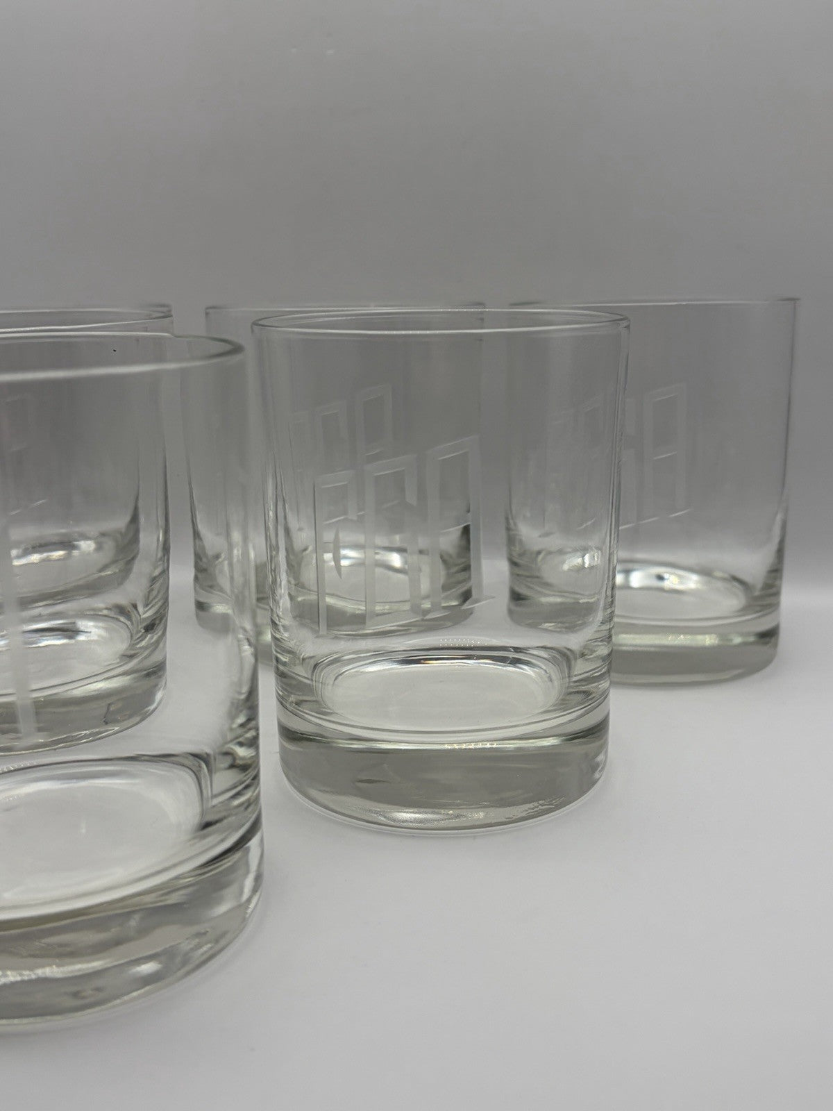 Vintage Double Old Fashioned (DOF) / Rocks Tumbler Classic Glasses Set of 8
