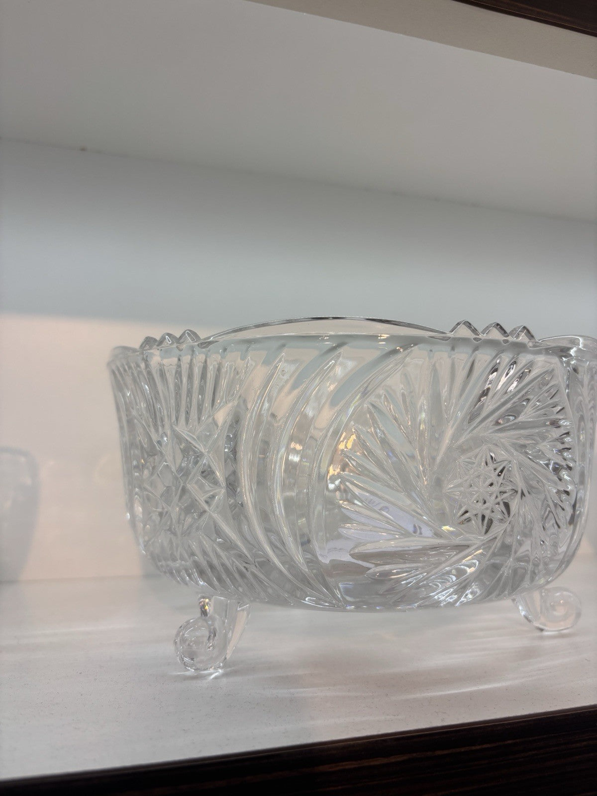 Magnificent West German lead crystal hand cut brilliant