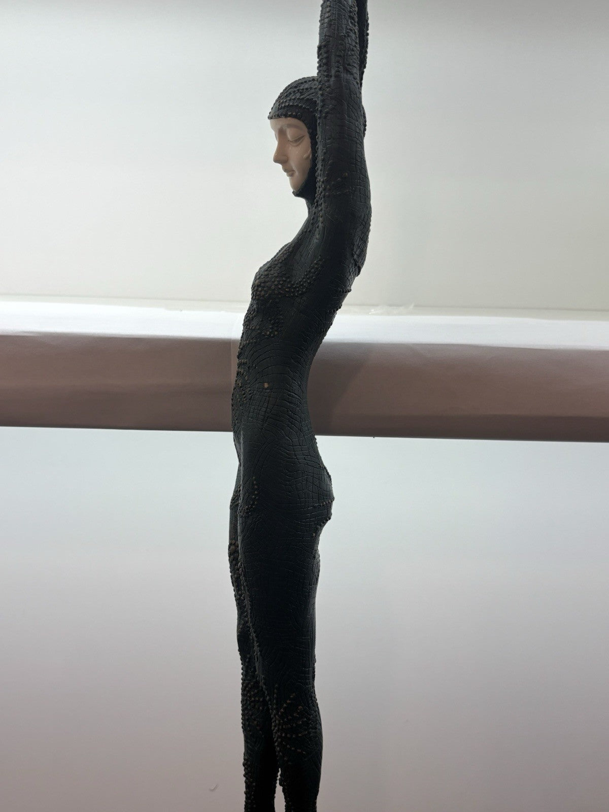 The Starfish Dancer Bronze and Marble Sculpture, Art Deco Signed