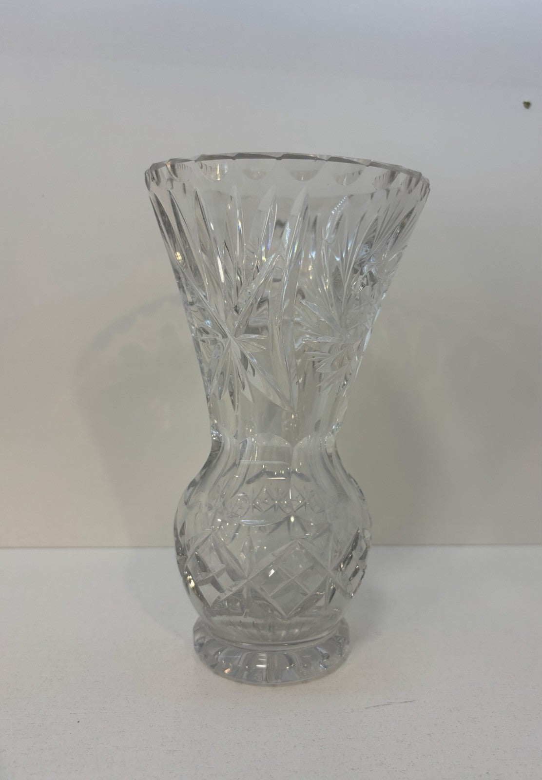 Vintage Pinwheel Crystal Vase