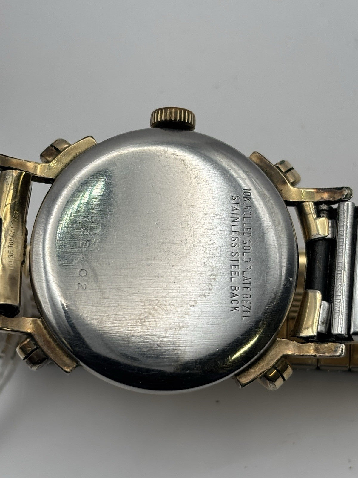 Vintage Benrus men's wristwatch 1950s 10K rolled gold plated case