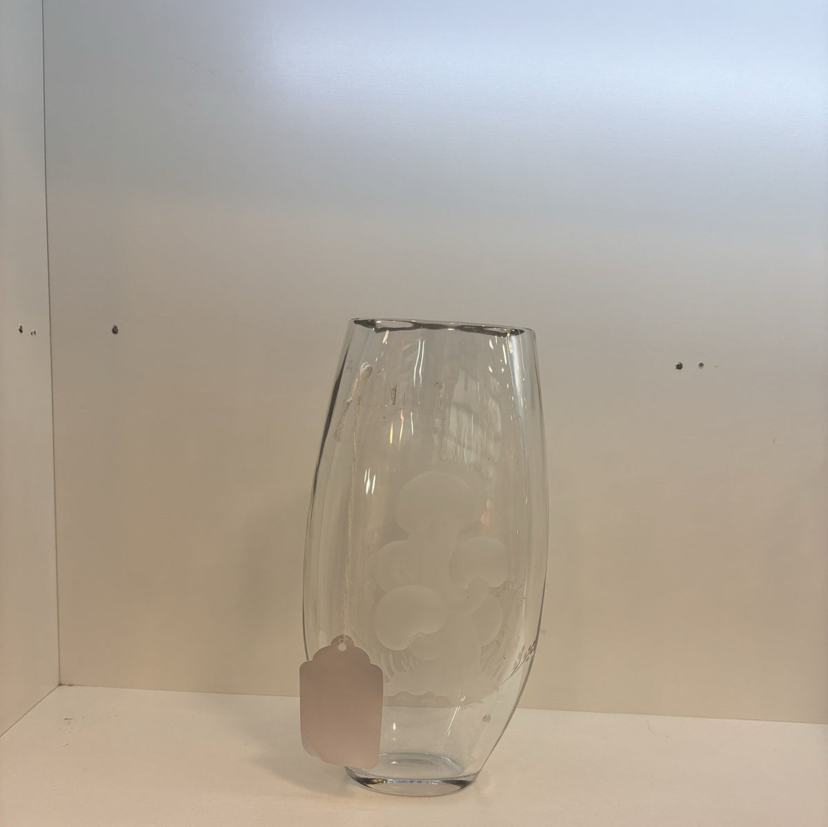 Val St Lambert Signed Falcon Crystal Piece Vase Made In Belgium 10”inch