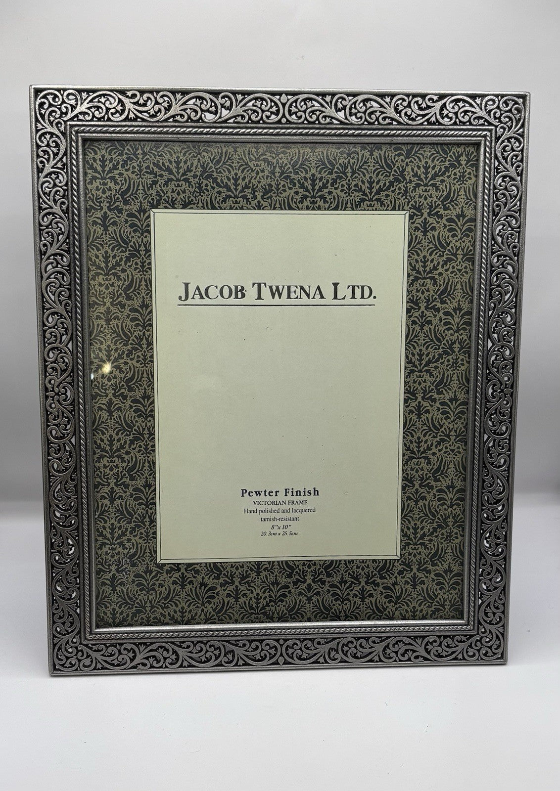 Jacob Twena LTD Pewter Finish Victorian Frame 8x10 Picture Frame