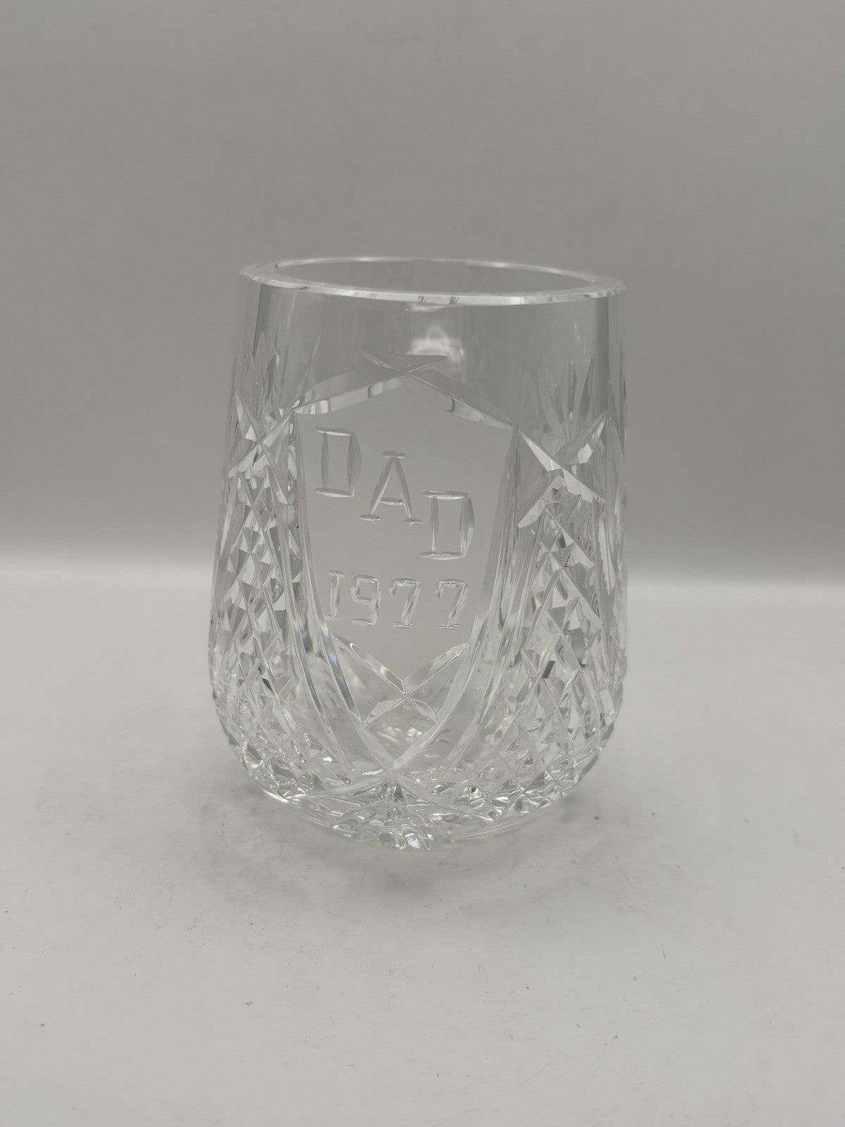 Waterford Cut Crystal "DAD" mug from their Giftware line.