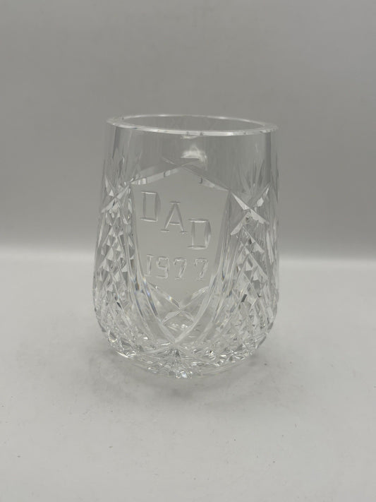 Waterford Cut Crystal "DAD" mug from their Giftware line.