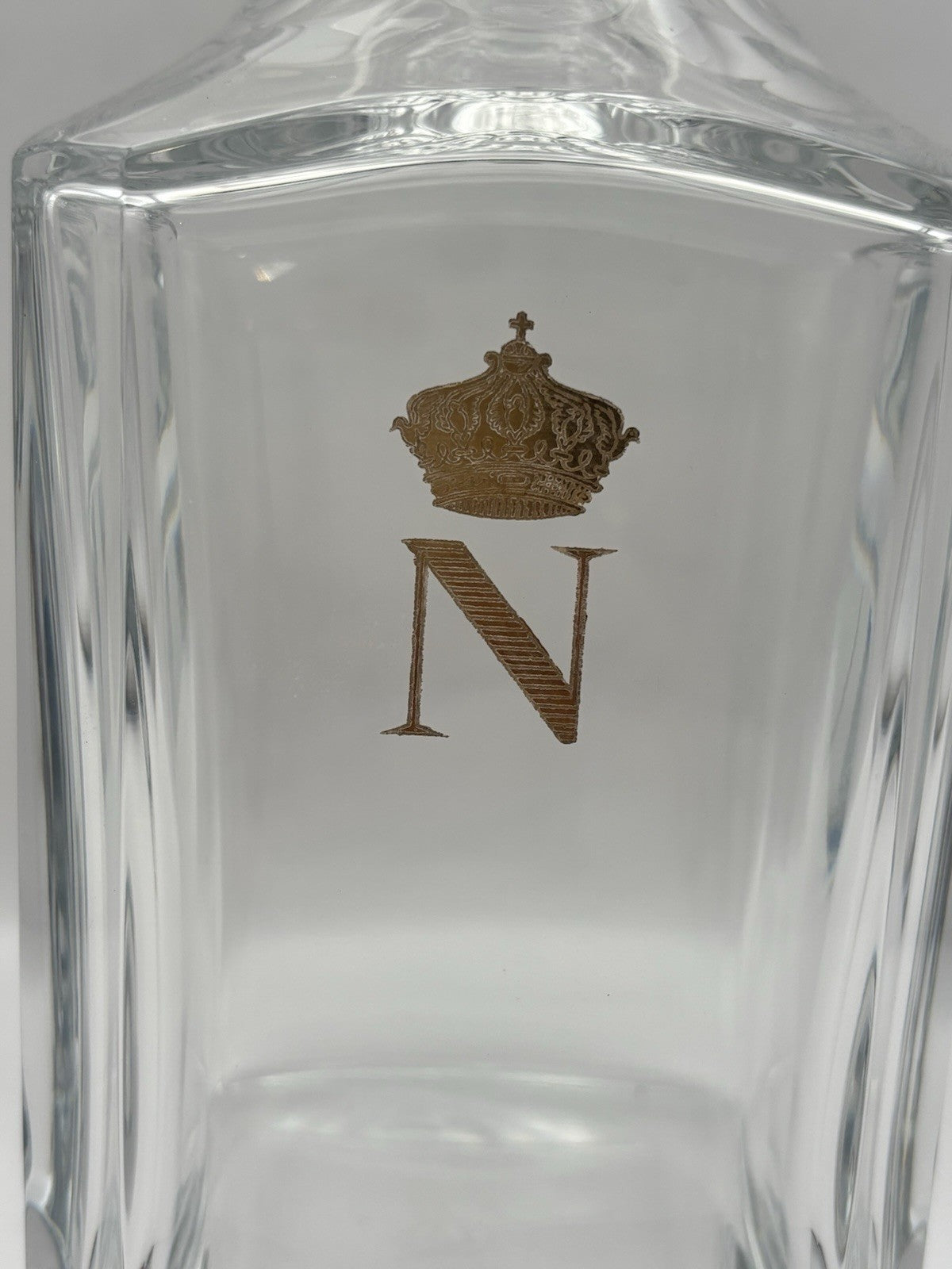 Baccarat Harcourt Napoleon Spirit Decanter with Stopper ,Crystal Clear , France