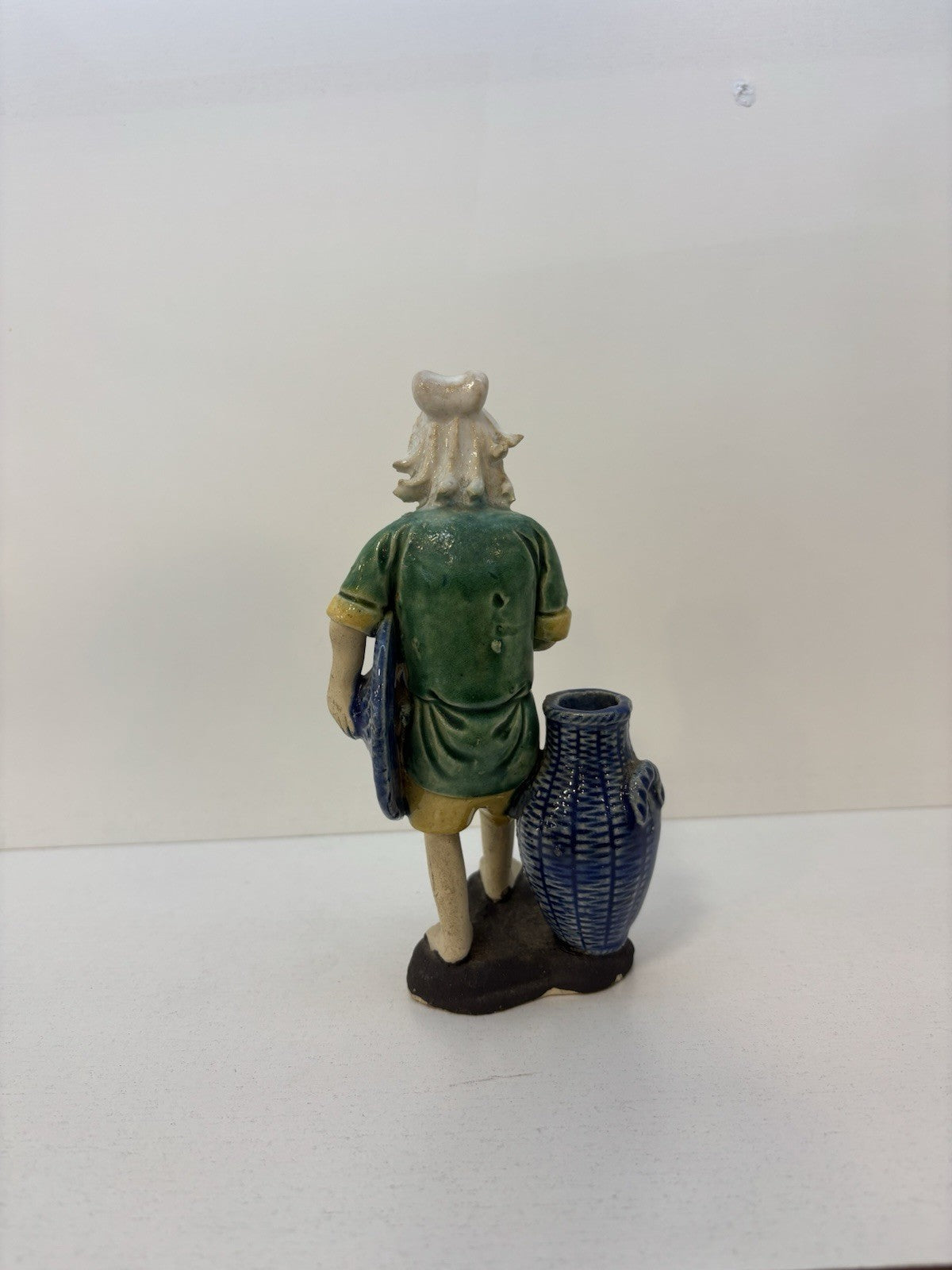 Vintage Chinese Mudman Ceramic Figurine Vintage 6.7”