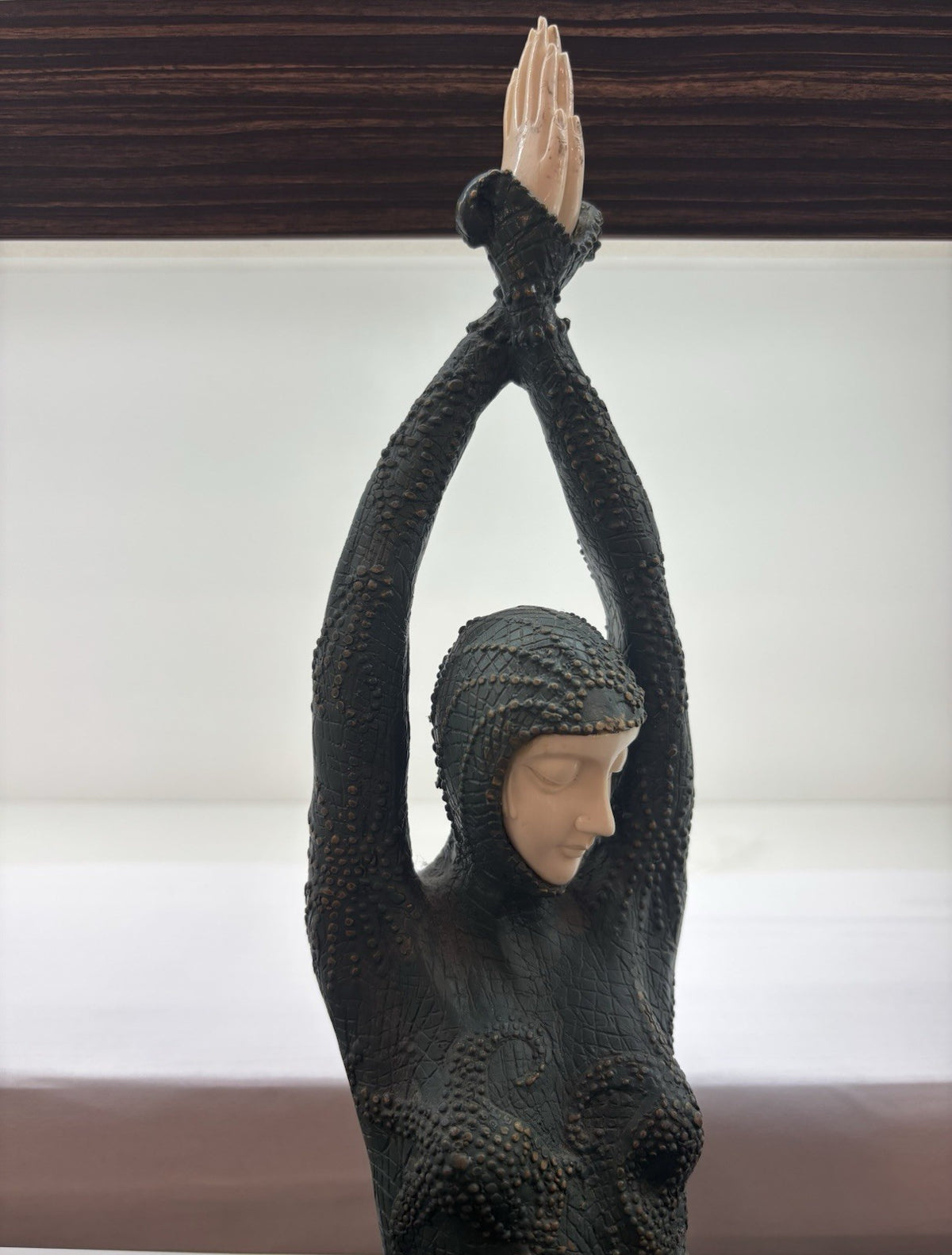 The Starfish Dancer Bronze and Marble Sculpture, Art Deco Signed