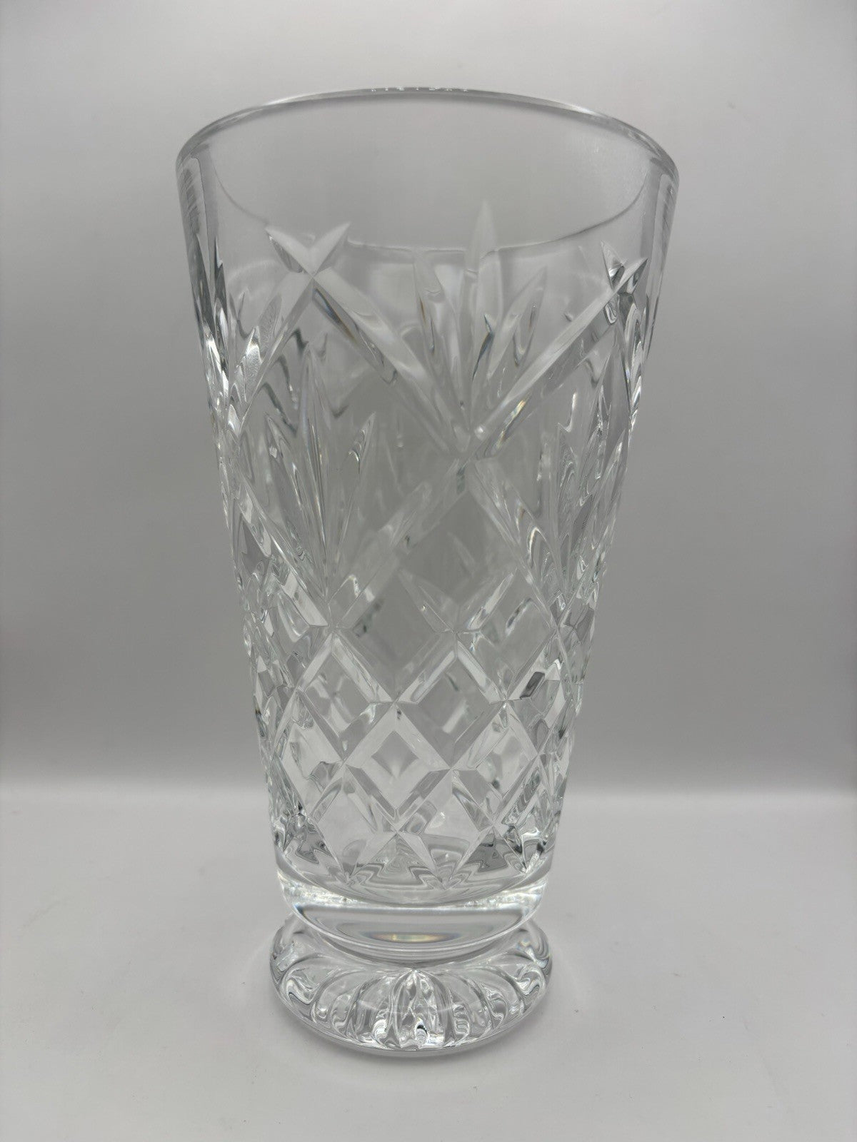 Waterford Crystal Innisfree 8 Pedestal Footed Vase. Excellent Condition