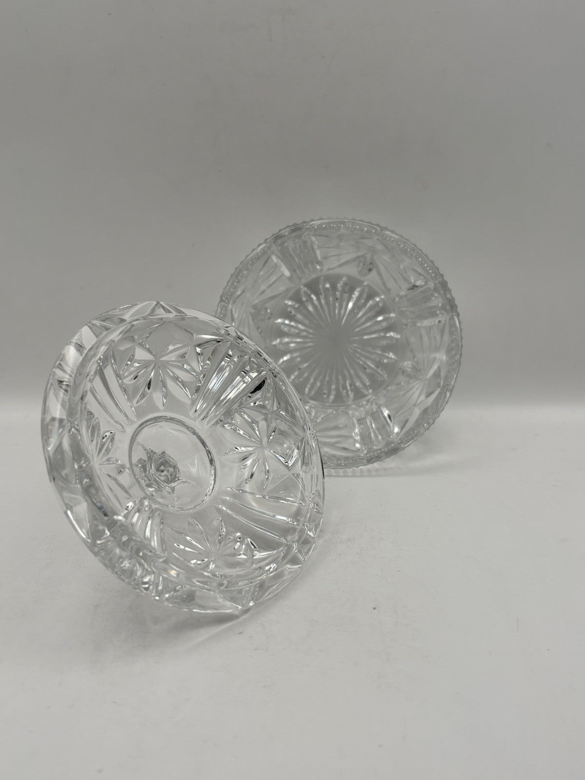 Beyer Bleikristall lead crystal handcrafted candy dish with lid.