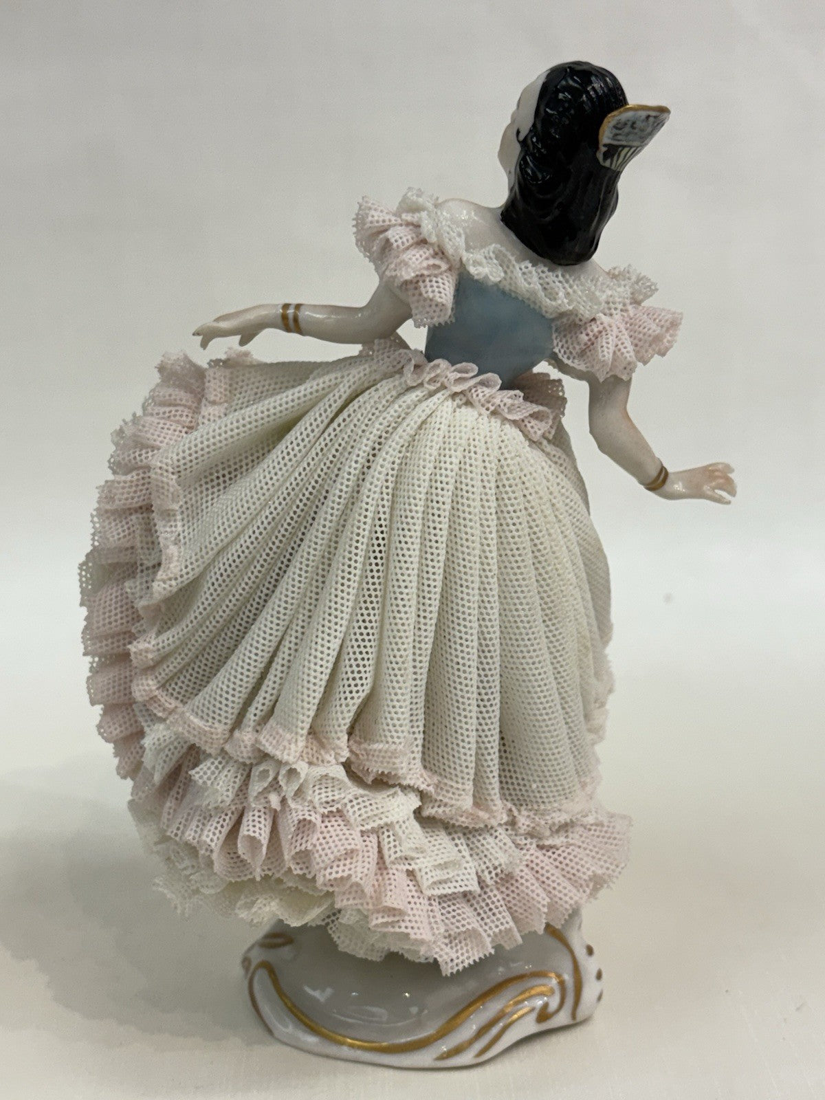 Dresden dancer Ceramic Figurine Statue 6”