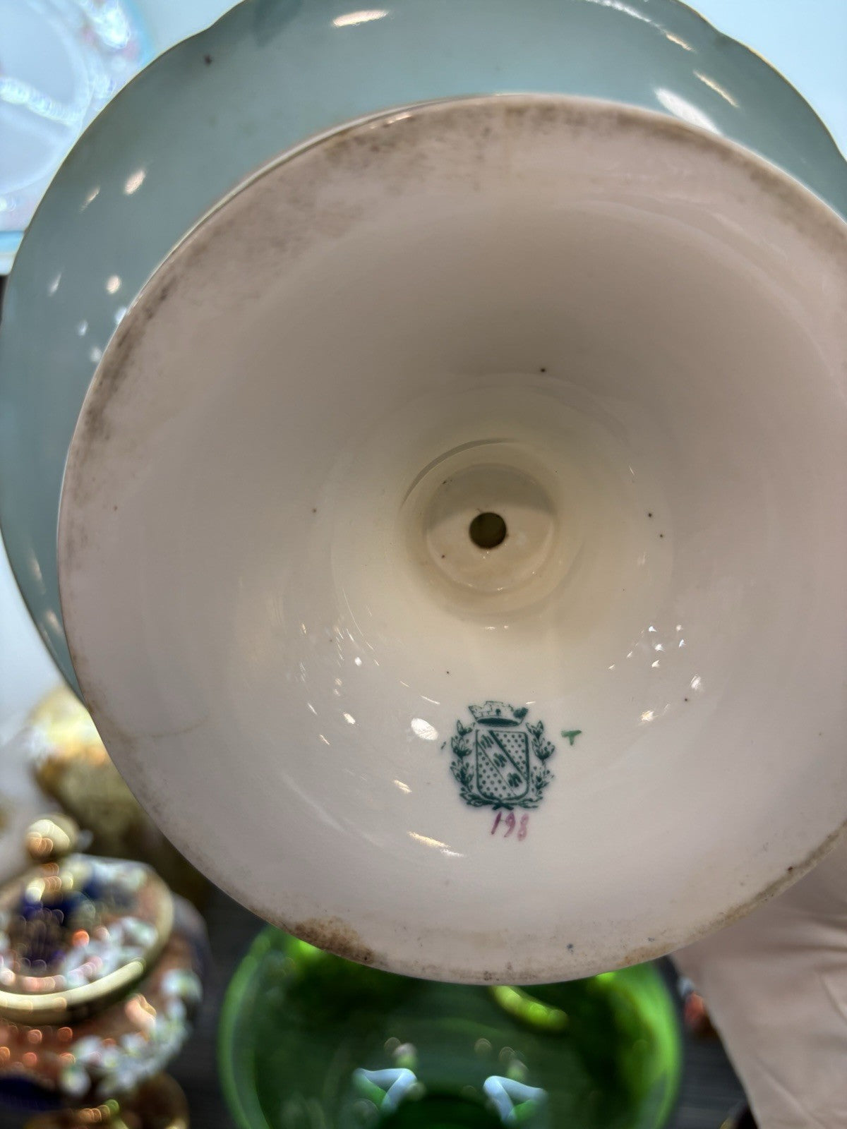 antique french utzchneider co sarreguemies porcelain set