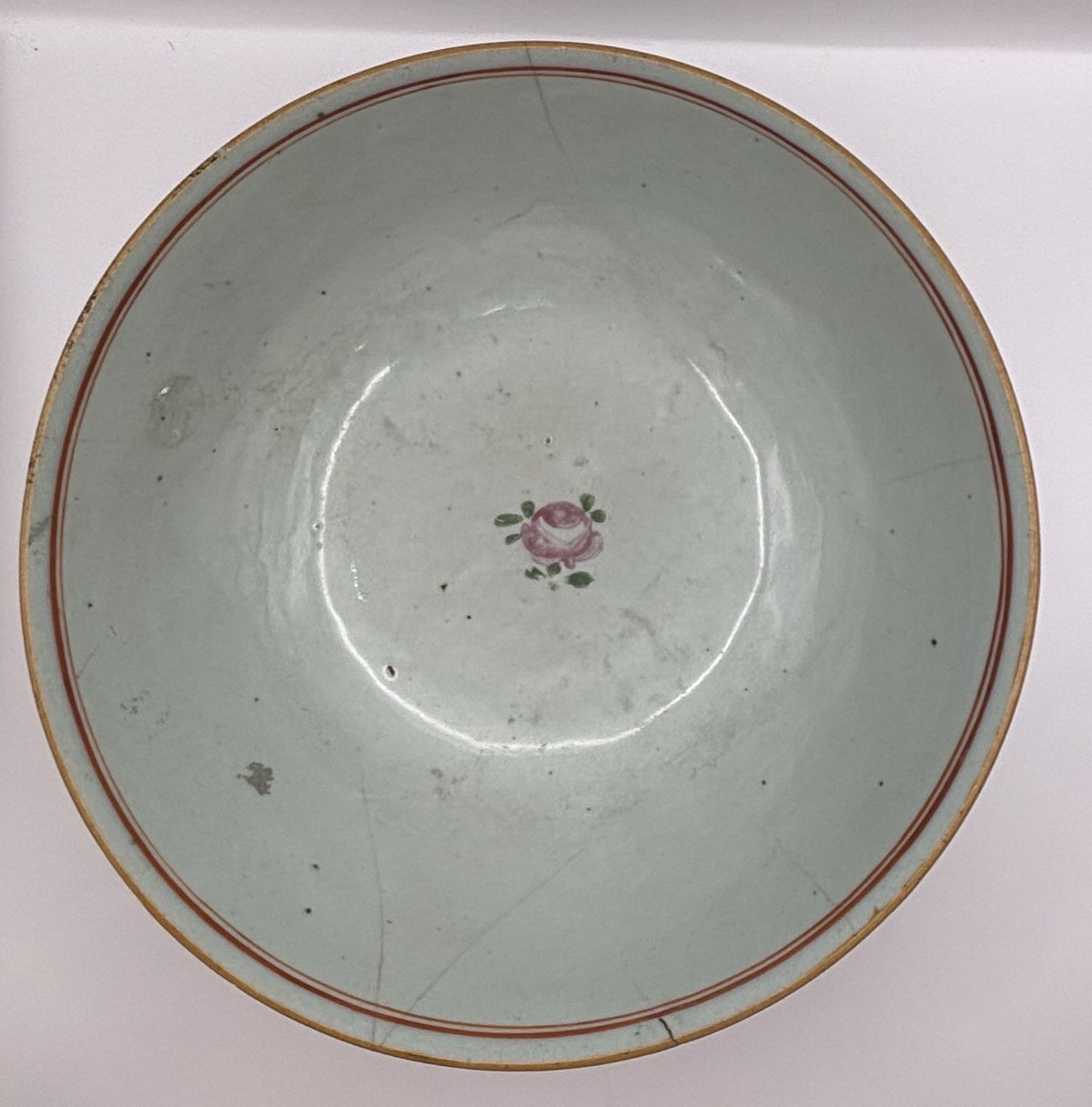 Familie Rose Fine Porcelain Floral Enamel Bowl From China 18th Century Rare