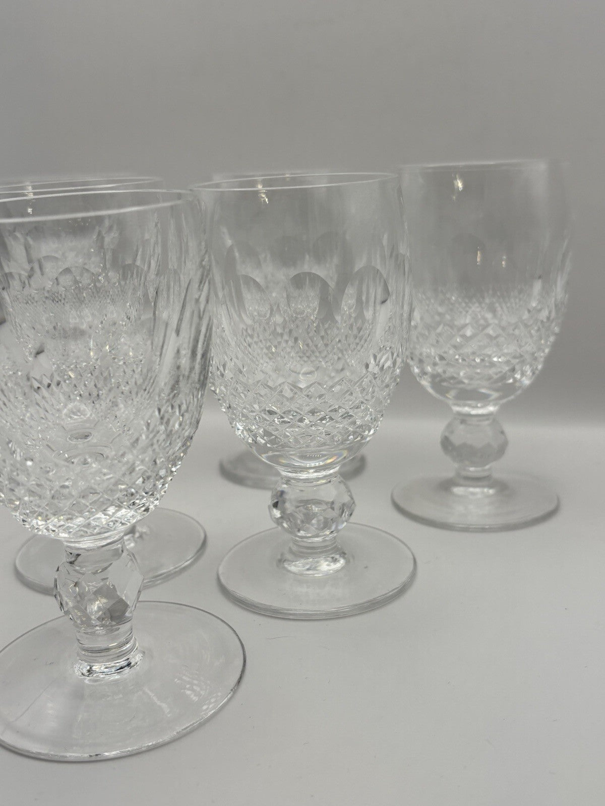 Waterford Crystal Colleen Short Stem Claret Wine Glasses Set of 6