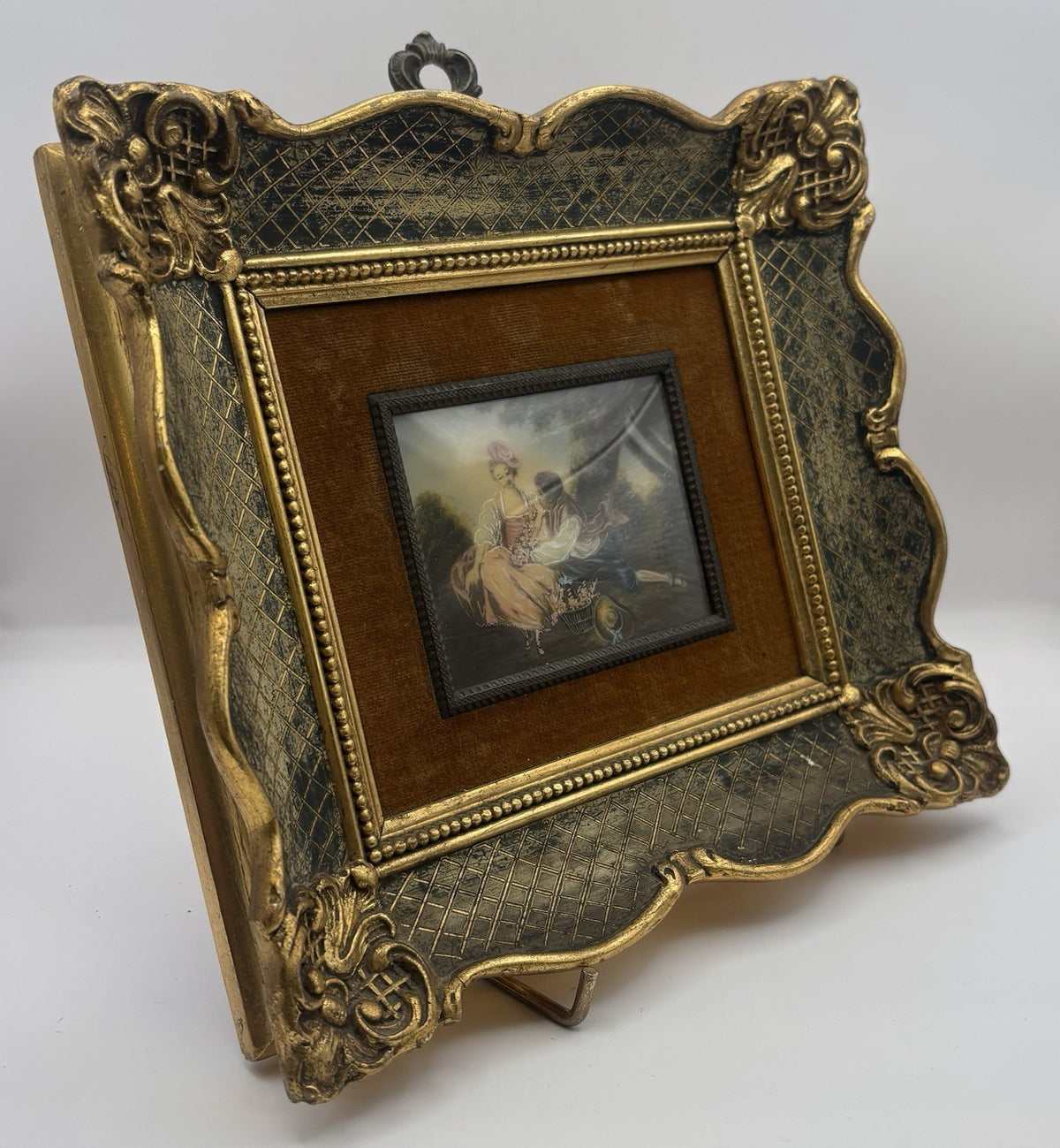 Automme Boucher - 19th Century Miniature Oil Painting