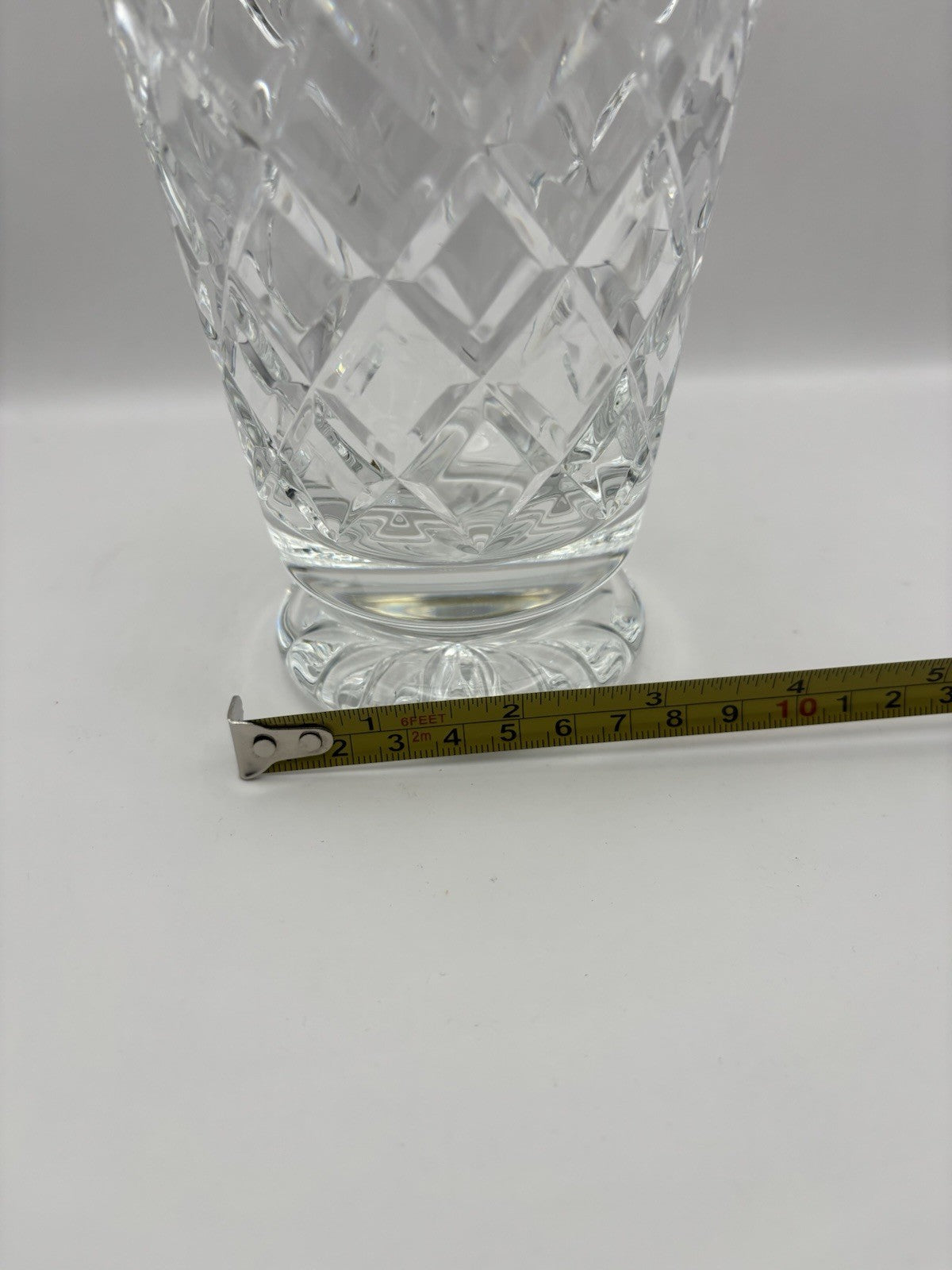 Waterford Crystal Innisfree 8 Pedestal Footed Vase. Excellent Condition