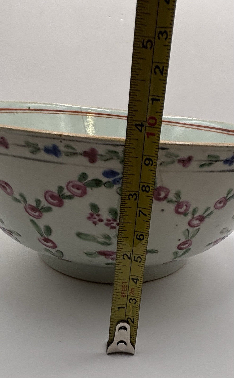 Familie Rose Fine Porcelain Floral Enamel Bowl From China 18th Century Rare