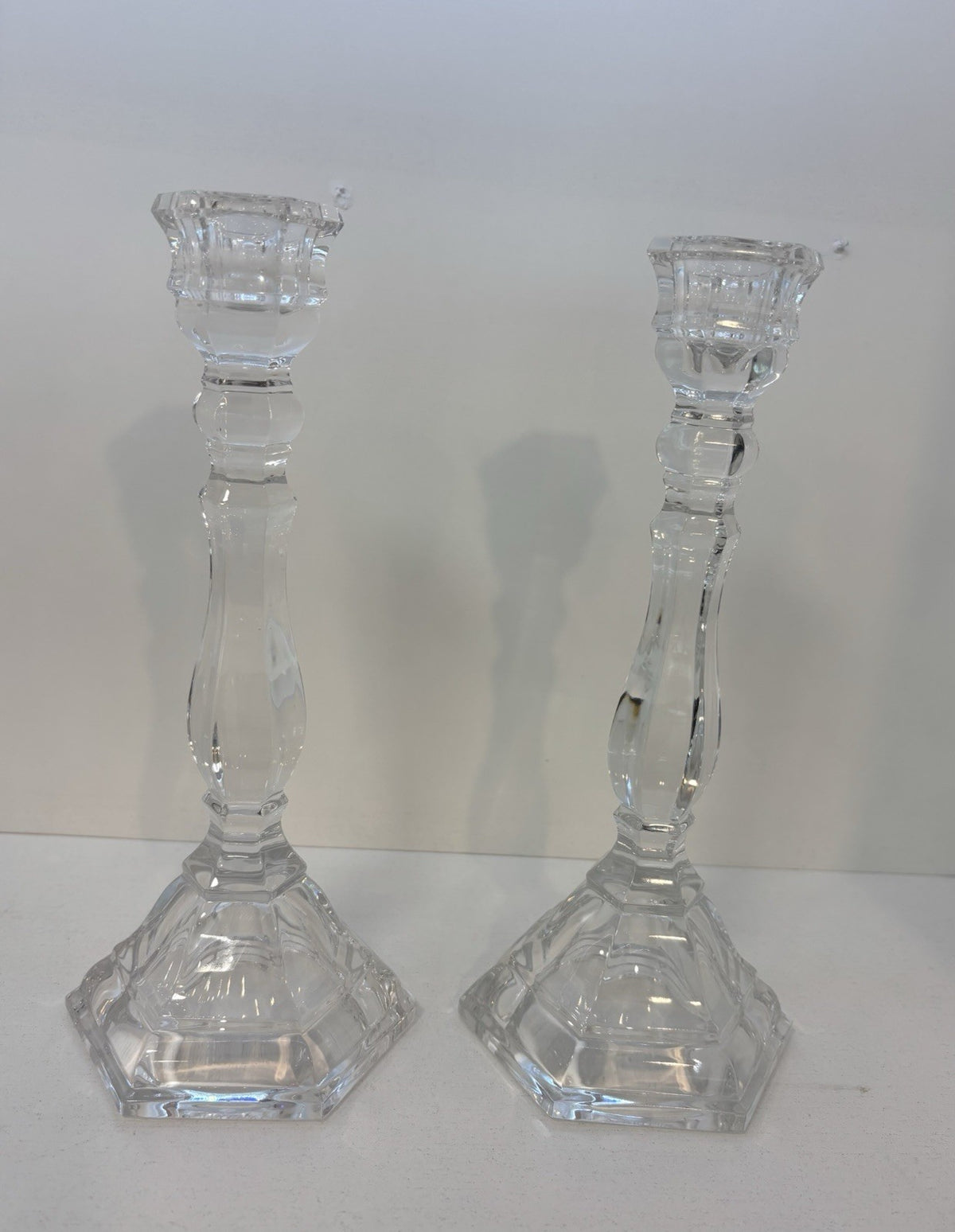 Beautiful Tiffany&co Crystal candle holder’s 9”