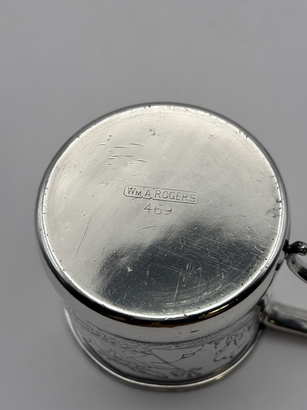 Wm. A. Rogers "Little Bo Peep" child's cup, 1900.silverplate, EPNS