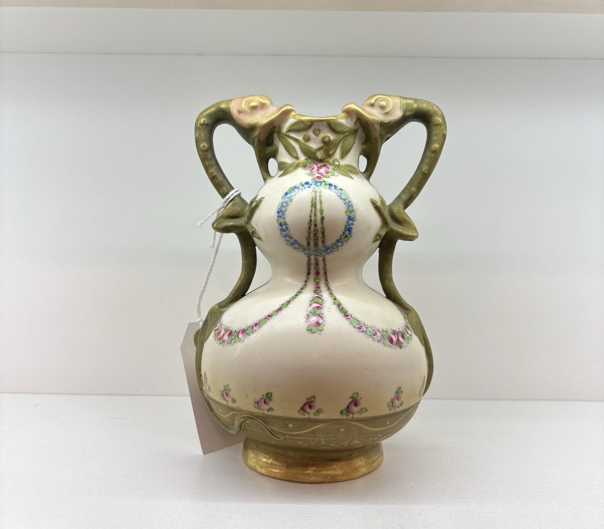 amphora Rstk porcelain lizard salamander Vase