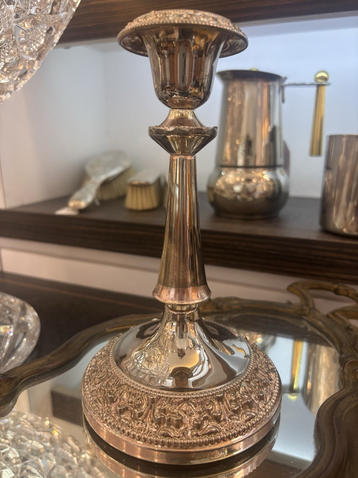 Vintage silver plated Candle Holder