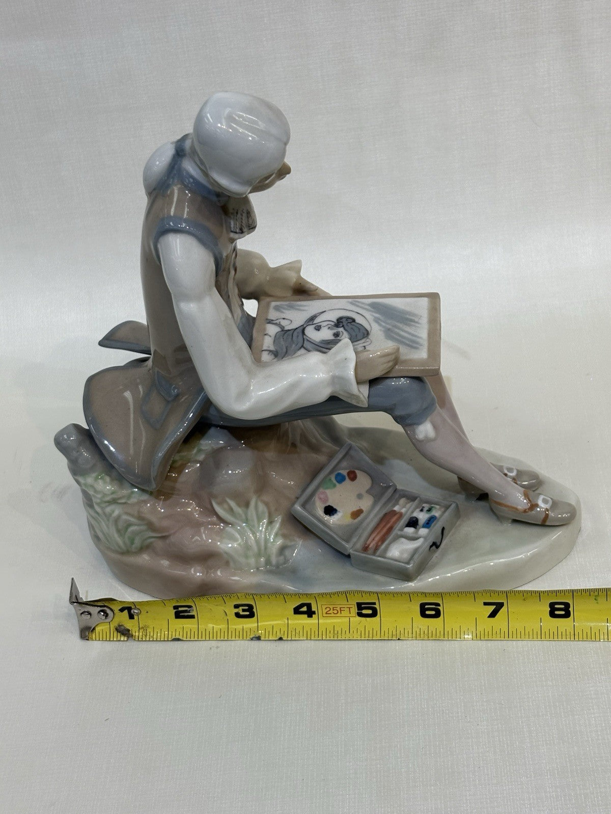 Casades Spain 'Painter' Porcelain Figurine Hand Painted, 9”