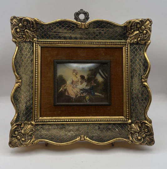Automme Boucher - 19th Century Miniature Oil Painting