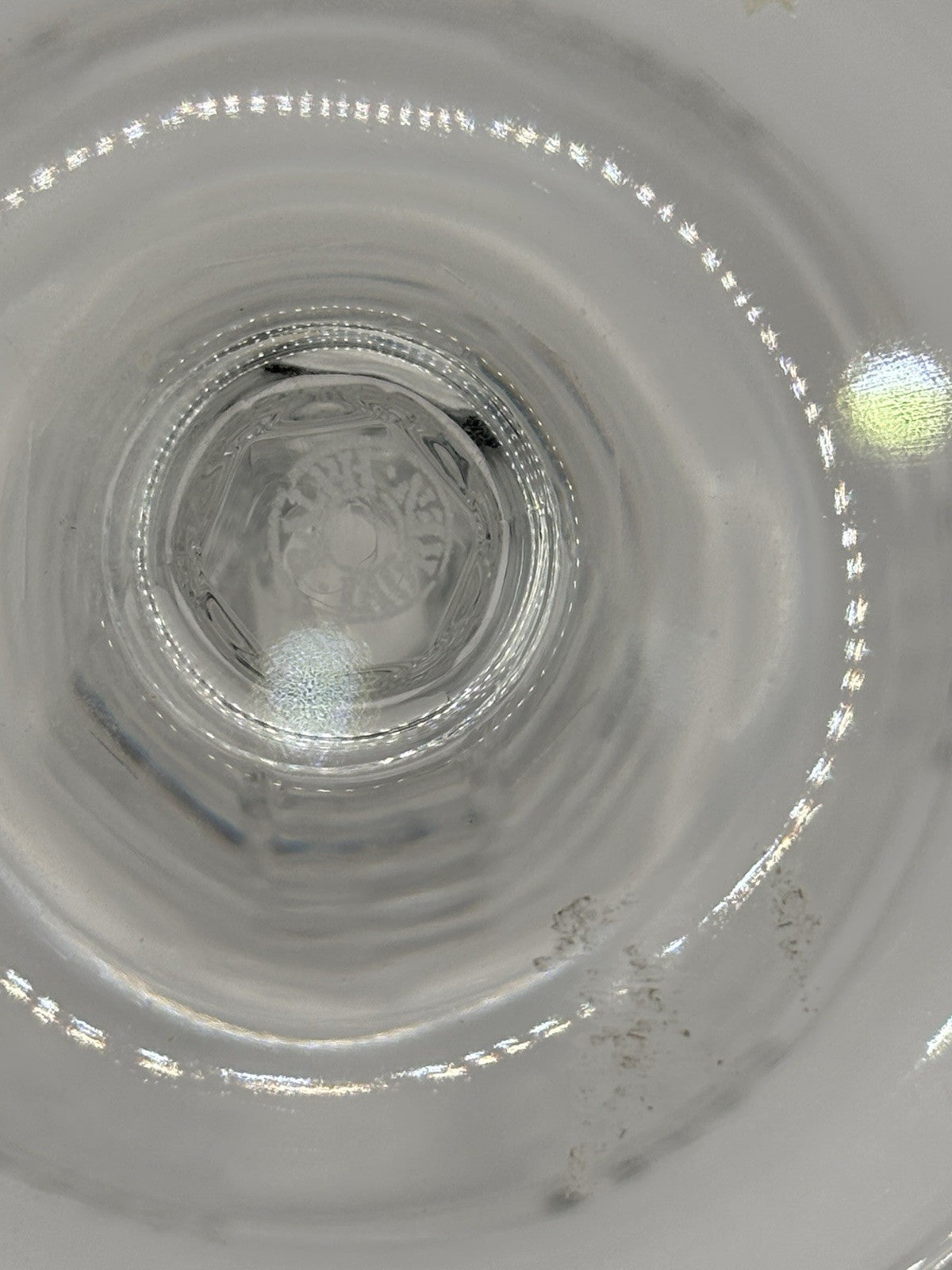 6 pcs Ralph Lauren Classic Glass Crystal Globet Birdbath Glass With Signed