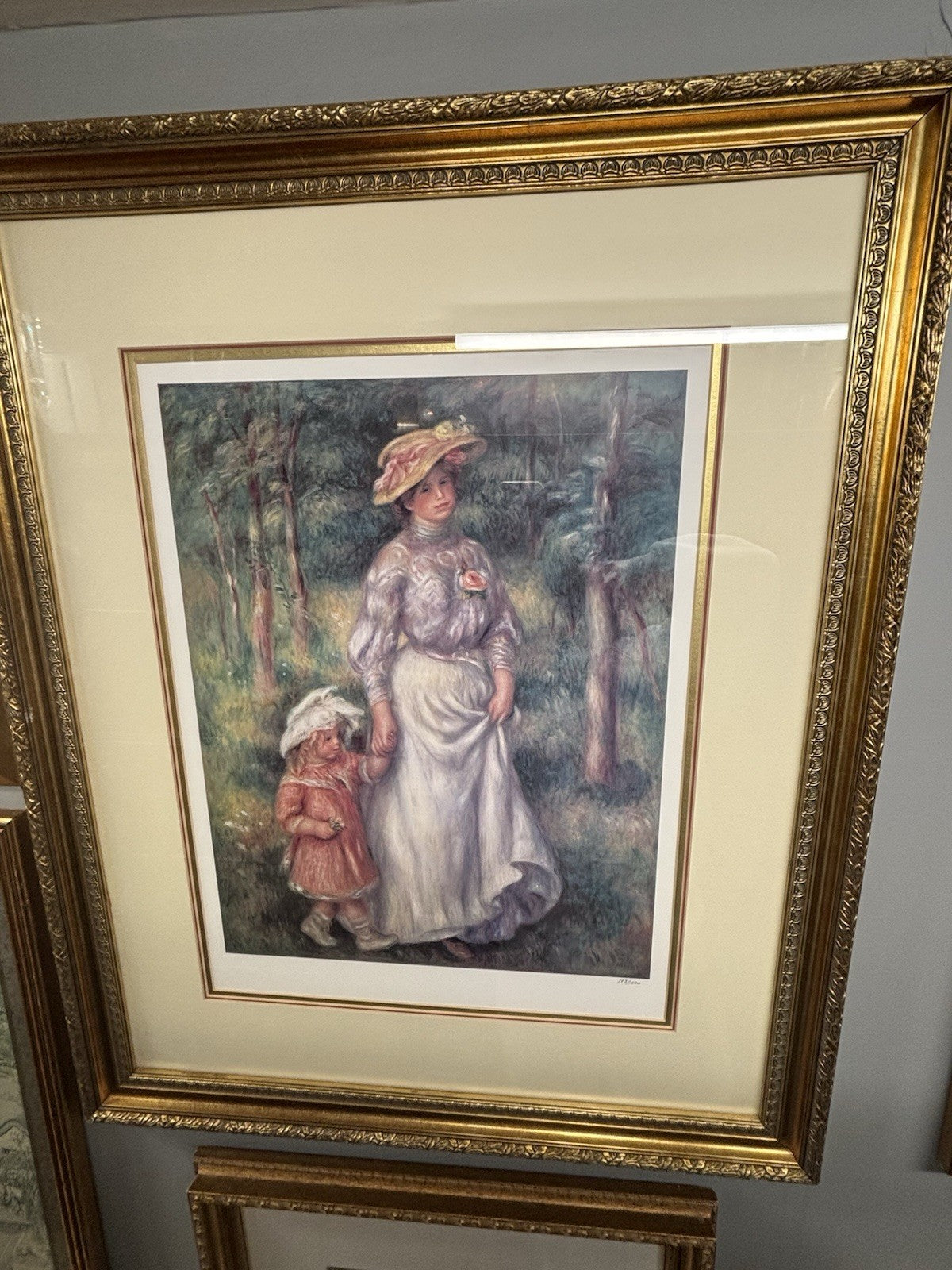 The Promenade by the French artist Pierre-Auguste Renoir.  183/1000