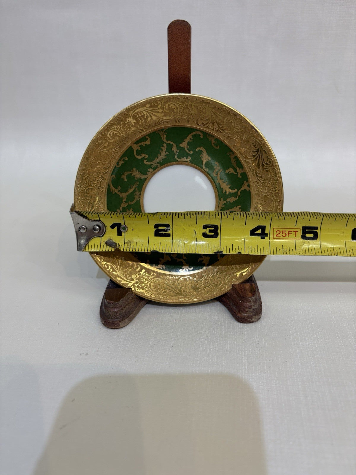 Small Plate Made Frnce Imperial Porcelain Gold Trim