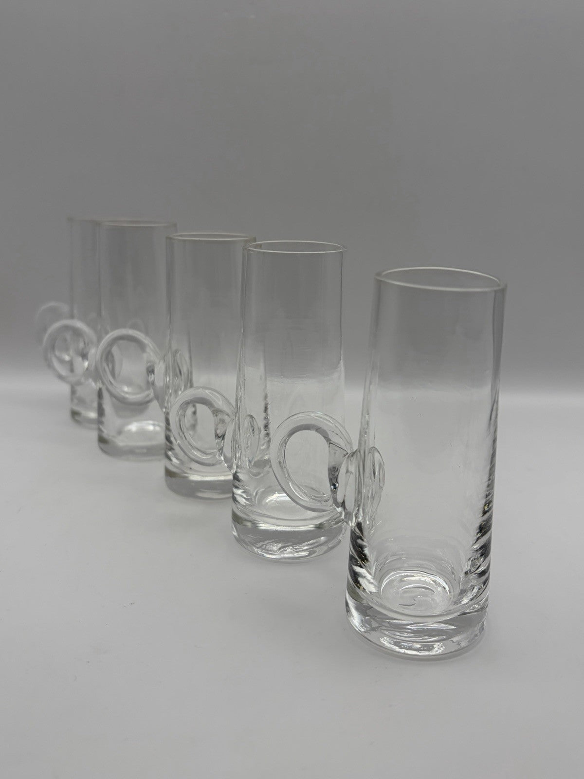 Vintage Lenox hand-blown crystal glasses Irish coffee or liqueur. 5 glasses