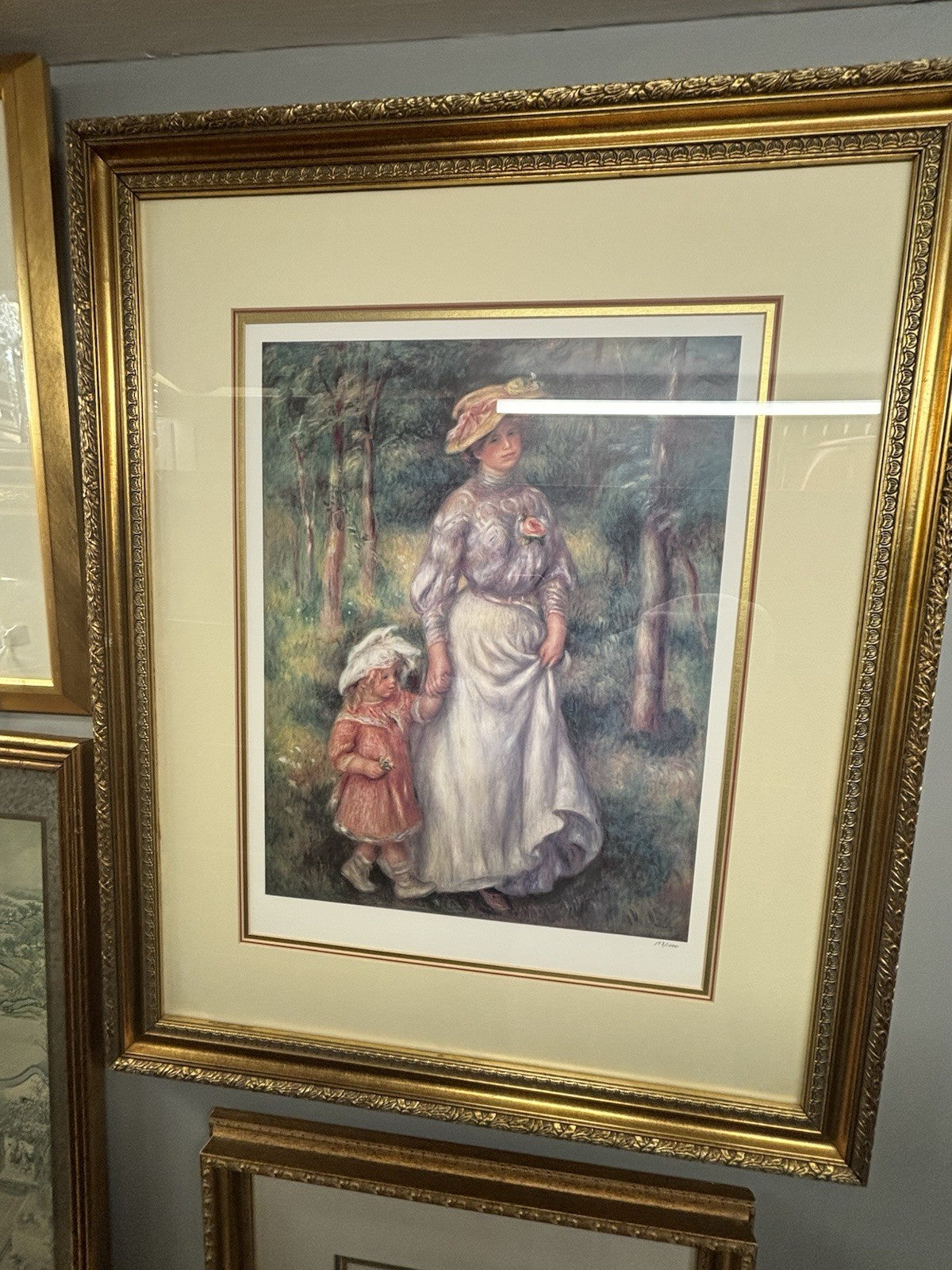 The Promenade by the French artist Pierre-Auguste Renoir.  183/1000