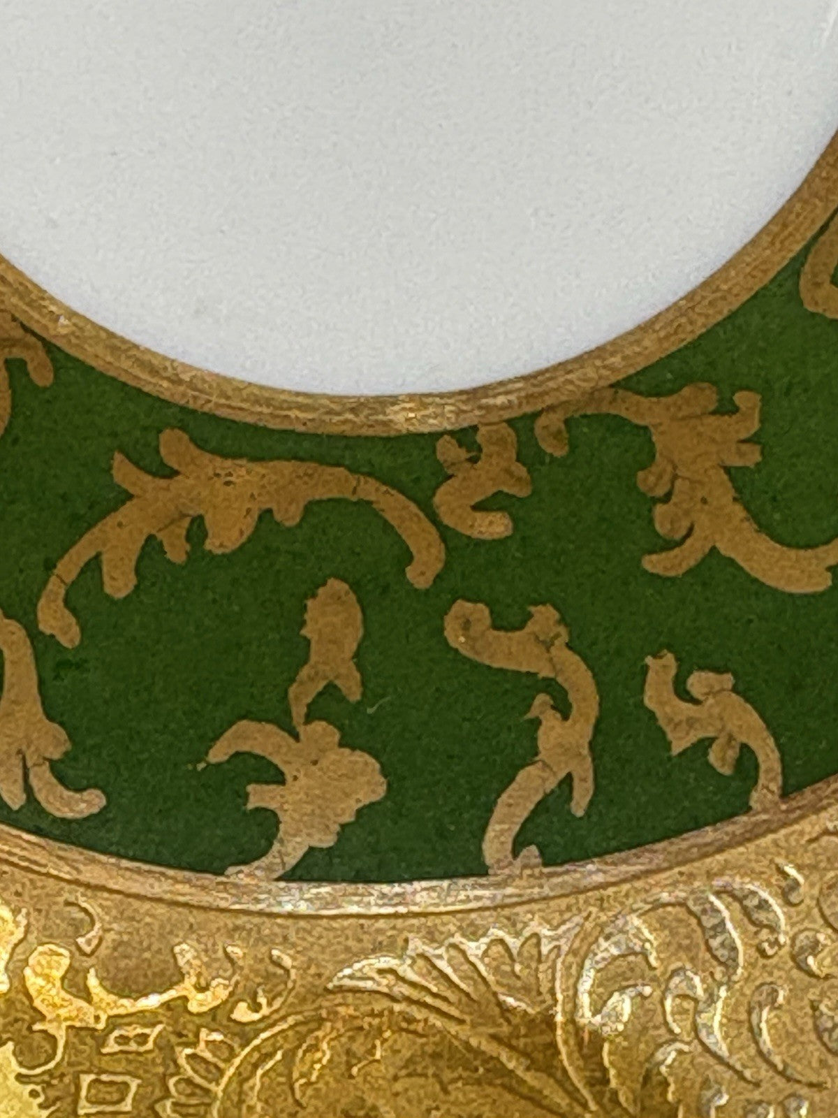 Small Plate Made Frnce Imperial Porcelain Gold Trim