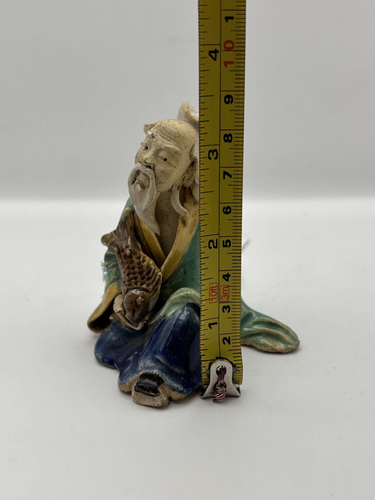 Vintage Chinese Mudman Figurine 3.2”