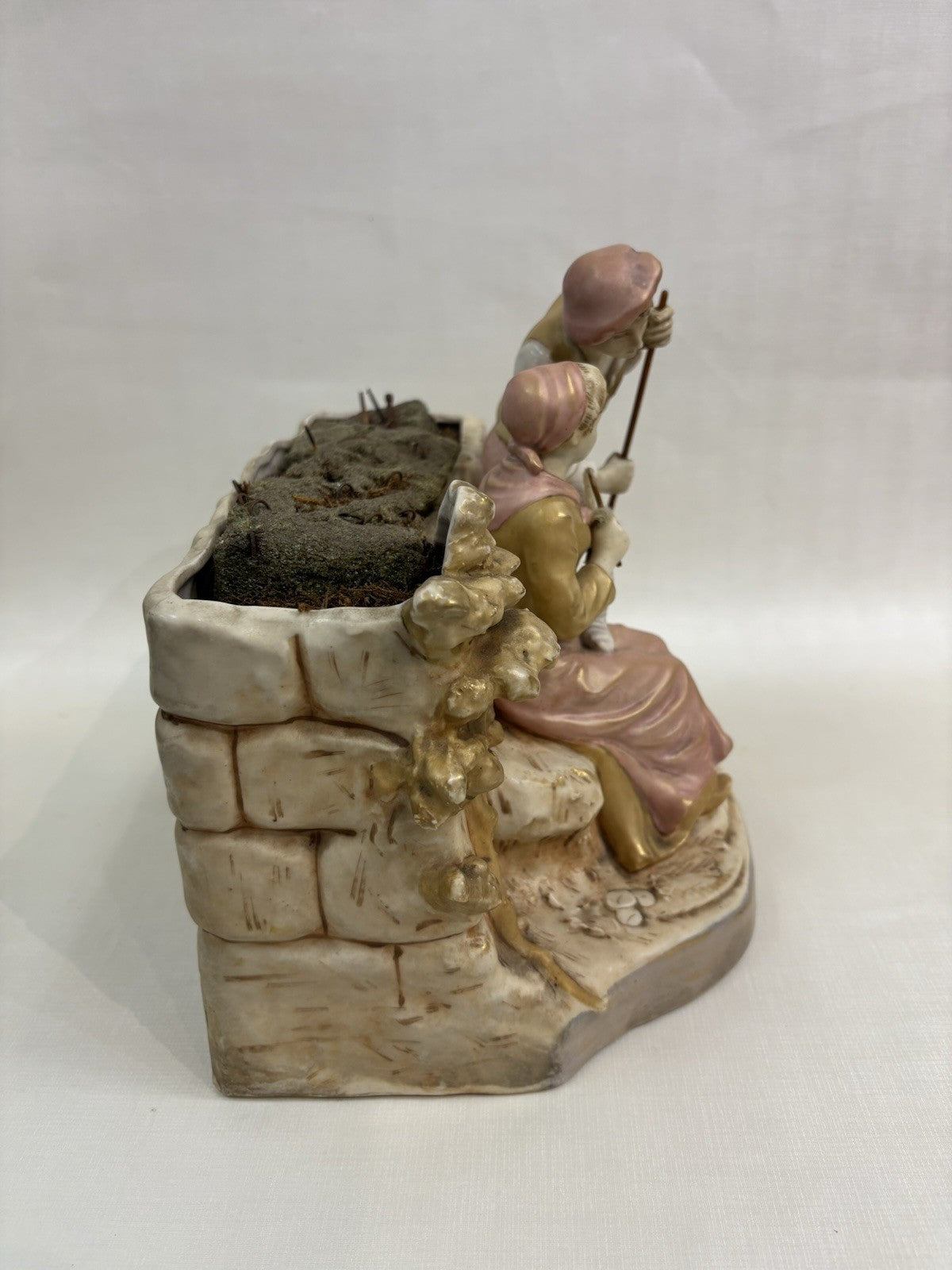 Royal Dux Bohemia Czech Republic Fine Porcelain Hand Painted Figurine 9”