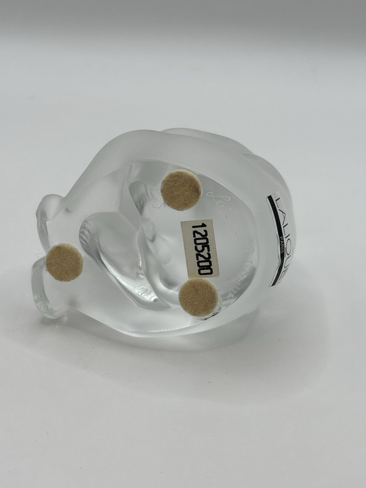 Lolique France Crystal Panda Sculpture Figurine Signed Limited Edition
