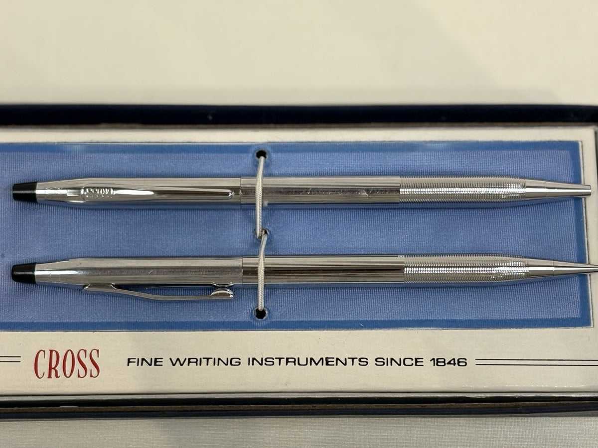 Cross "Lustrous Chrome" Ballpoint Pen in Original Box  Vintage