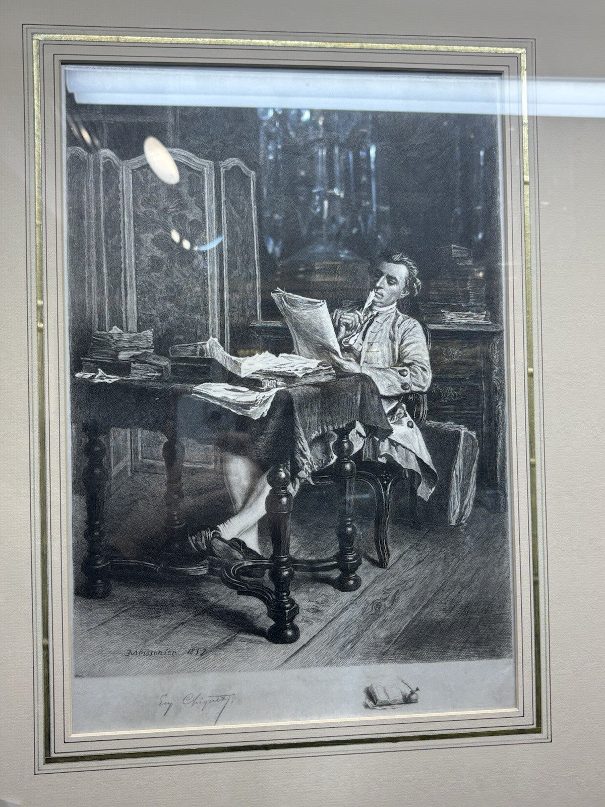 "Wolfgang Amadeus Mozart, Austrian Composer" By Jean-Louis-Ernest Meissonier,