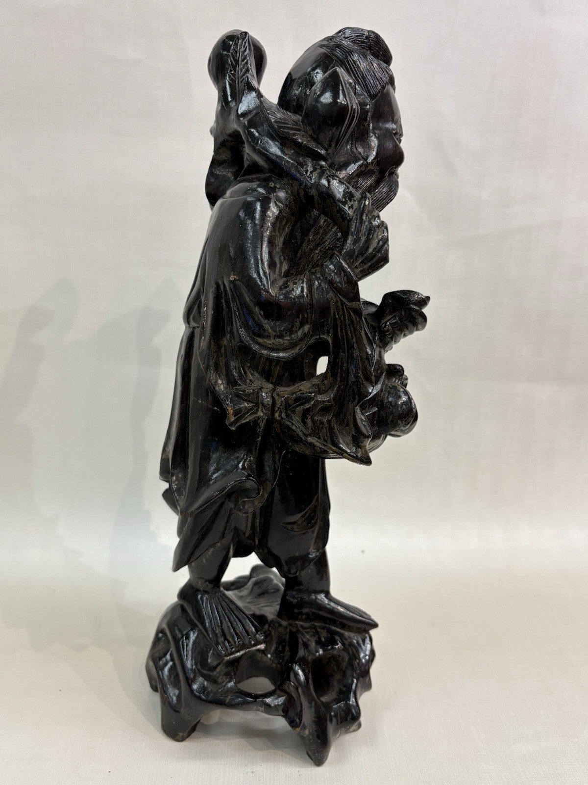 Antique Chinese wood Hand Carved Figure Statue