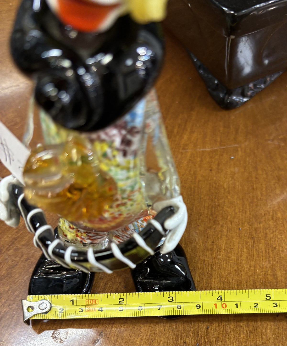 Murano Italy Glass Circus Clown Big Feet Top Hat 8 Inches