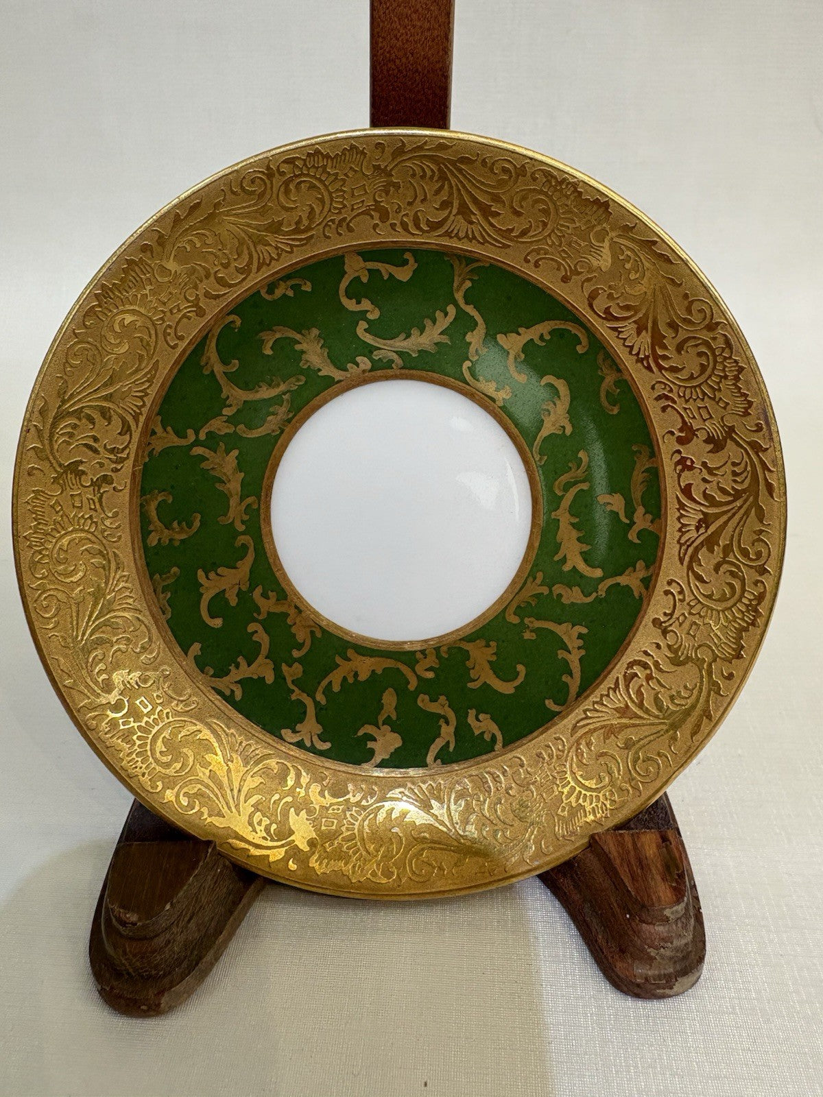 Small Plate Made Frnce Imperial Porcelain Gold Trim