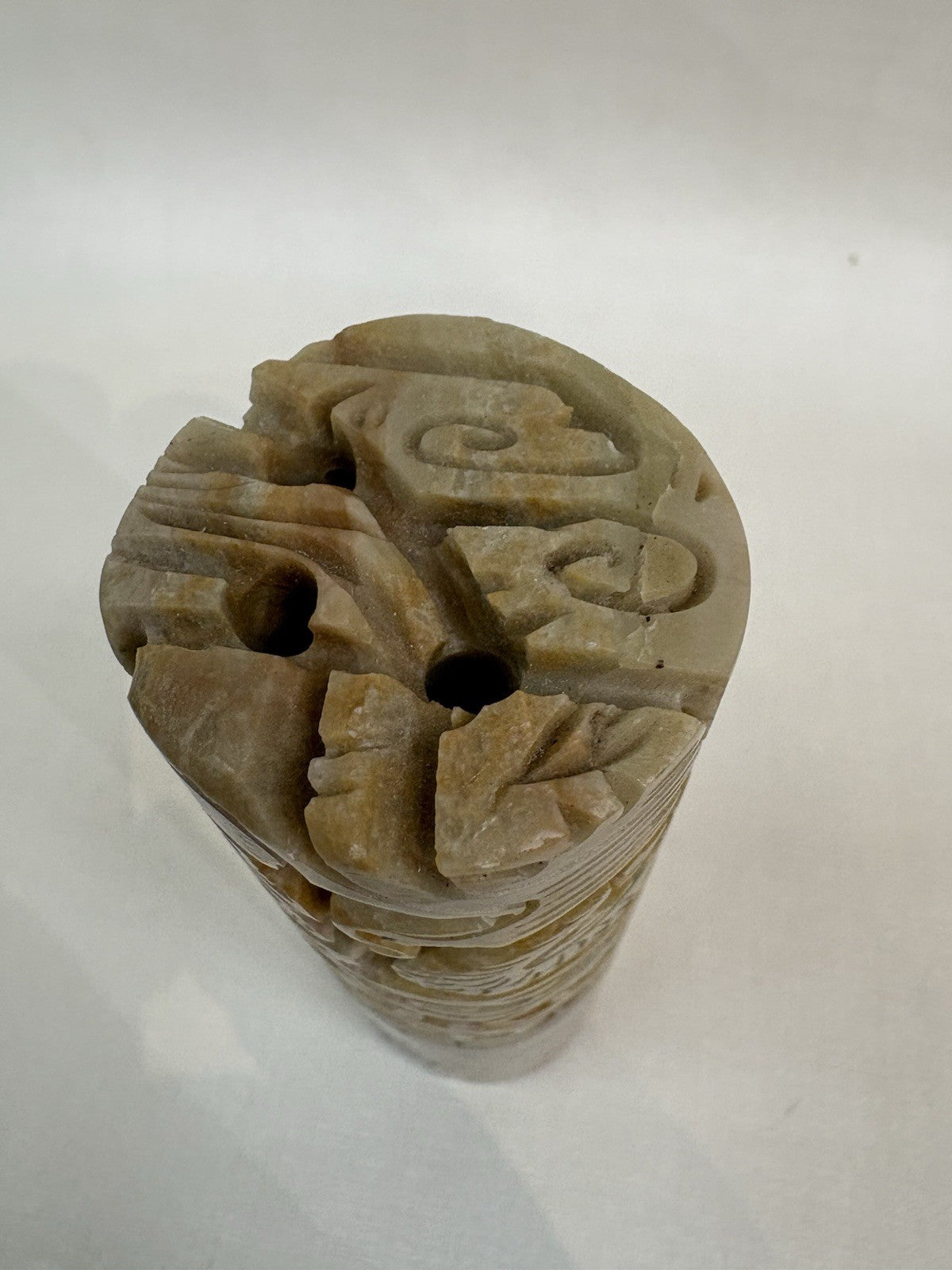 Vintage Chinese art carved in marble
