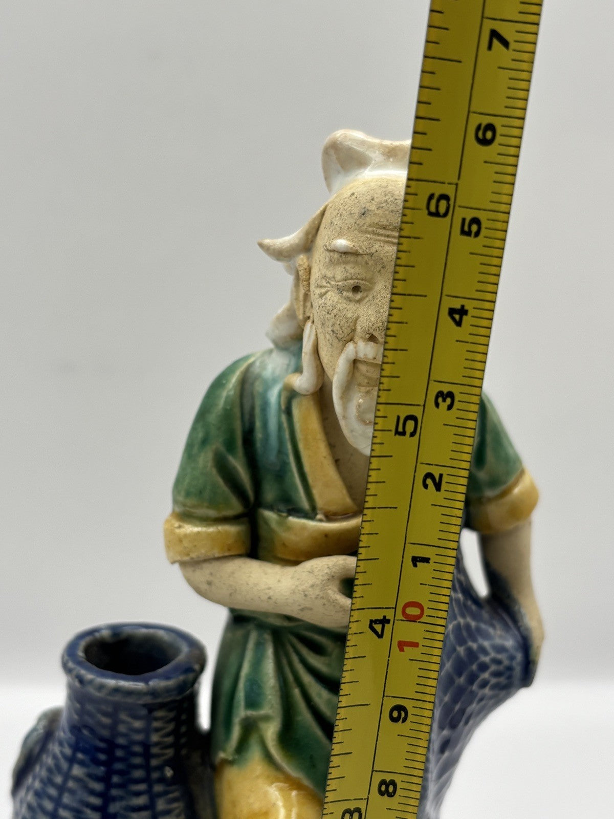 Vintage Chinese Mudman Ceramic Figurine Vintage 6.7”